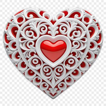A simple vector heart icon with a clear background.