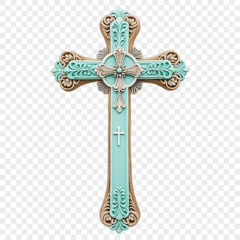 A high-resolution PNG image of a crucifix design suitable for commercial use and personal projects.