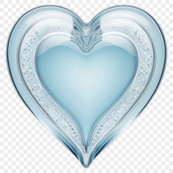 A transparent PNG heart icon with a clear background, suitable for digital designs and print-on-demand applications.