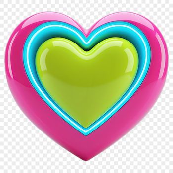 A transparent PNG heart with a clear background, suitable for digital projects.