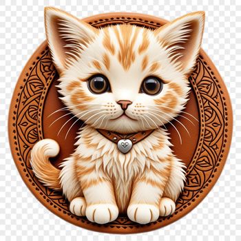 A high-resolution PNG image of a cute little kitten with a clear background.