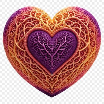 A high-resolution heart icon with transparent background, suitable for commercial or personal use in various designs.