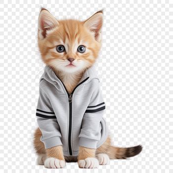A high-resolution PNG image of a cute kitten with a clear background.