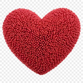 Transparent heart icon with a clear background, suitable for commercial or personal use in various design projects.