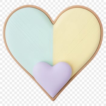 A high-resolution transparent PNG image of a stylized heart symbol, suitable for commercial or personal use.