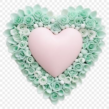 PNG graphic of a stylized love heart icon with transparent background.