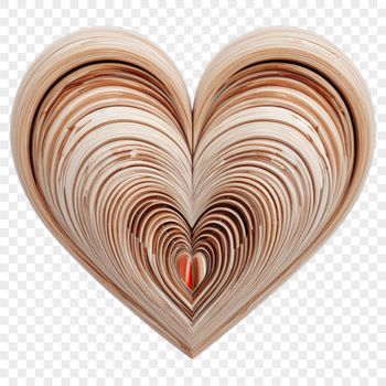 A vector illustration of a love heart with a clear background, suitable for high-resolution printing or digital use.