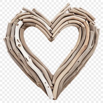 Transparent heart shape with clear background for commercial or personal use.