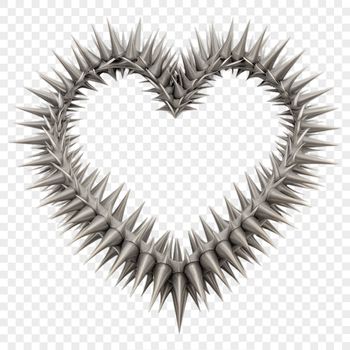 Transparent love heart icon designed for high-resolution print projects.