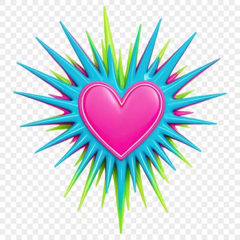 A high-resolution transparent PNG heart icon with a clear background.
