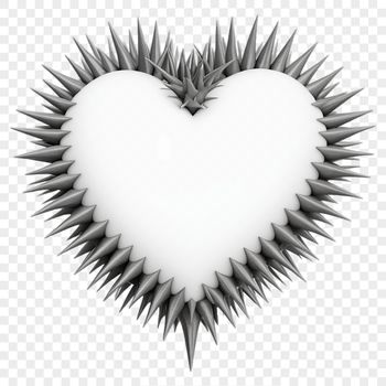 A high-resolution PNG heart with a clear background, suitable for commercial use.