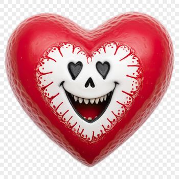 Heart symbol with clear transparent background, suitable for sublimation printing and personal use.