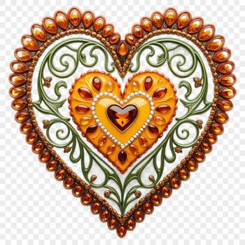A transparent PNG image of a love heart icon with a clear background.