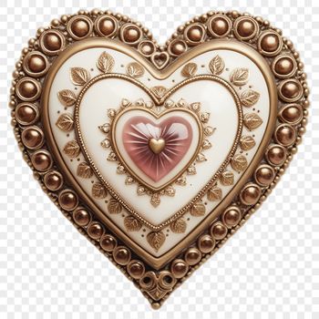 A transparent love heart icon with a clear background, suitable for commercial and personal use.