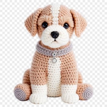 A large PNG image of a playful dog breed in a simple design with a transparent background suitable for print use.