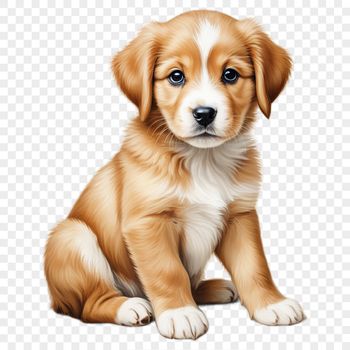 A clear background PNG image featuring a playful dog.