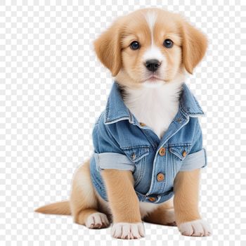 A high-resolution transparent image of a cute puppy with a clear background for commercial and personal use.