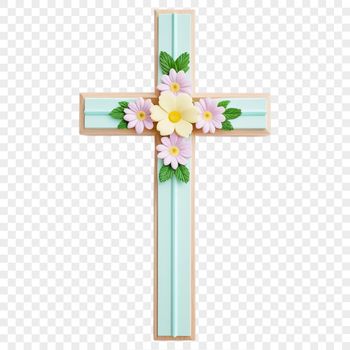 A transparent PNG image of a silver crucifix with intricate details on a clear background.