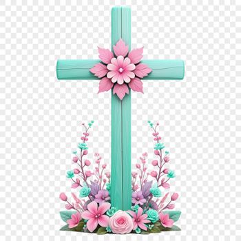 High resolution image of a traditional religious cross in vector format.