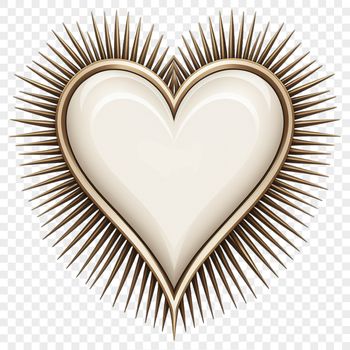 A high-resolution transparent PNG image of a heart icon in clear background.
