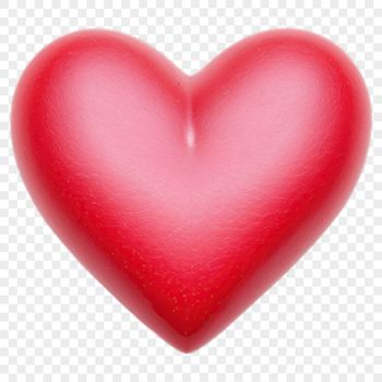 A high resolution heart icon with a transparent background, suitable for commercial or personal use.