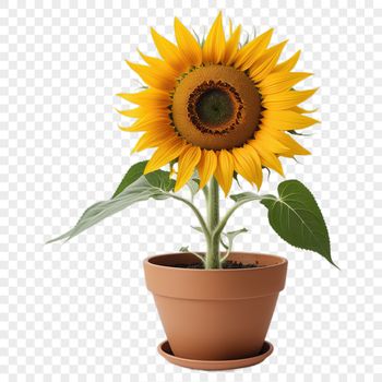 Large high-resolution sunflower PNG image with clear background, suitable for commercial and personal use in various designs.