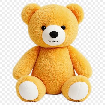 A high-resolution transparent teddy bear graphic suitable for commercial and personal use.