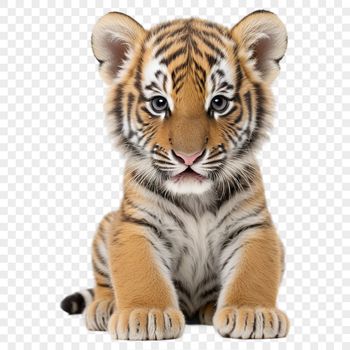 Close-up photo of a big cat, a tiger, with a detailed illustration style suitable for commercial or personal use.