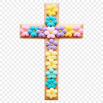 A clear background crucifix graphic in PNG format suitable for print or web design projects.