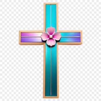 A clear PNG image of a white crucifix against a transparent background.