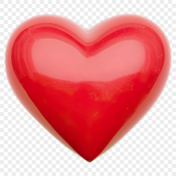 A transparent high-resolution love heart icon suitable for commercial or personal use.