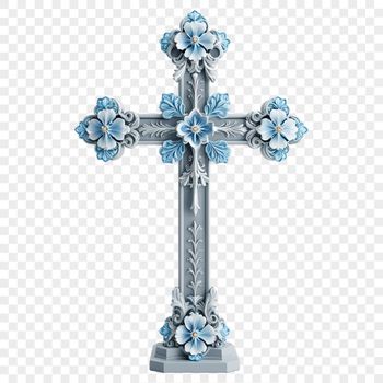 A high-resolution transparent PNG image of a simple Crucifix with clear background for various designs.