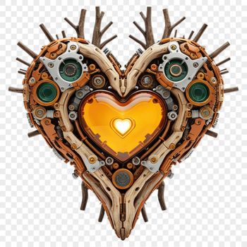 High-resolution PNG graphic of a bold, colorful heart icon suitable for digital use.
