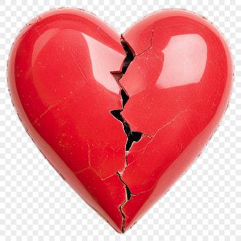 Transparent PNG heart icon with a clear background for commercial or personal use.