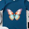 Colorful Insect Wings Spread Wide A colorful butterfly with wings spread wide.