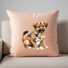 A high-resolution transparent PNG image of a playful puppy kitten hybrid animal.