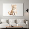 Whiskered Cutie Portrait A high-resolution image of a cute domestic cat in its early stage of development.
