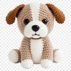 Adorable White Puppy Clipart A small white puppy with a clear background, suitable for sublimation printing.