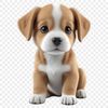 Cute Puppy Silhouette PNG Image A high-resolution transparent puppy image suitable for sublimation and commercial use.