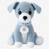 A digital image of a playful puppy in a simple design suitable for various uses such as print, web design, or DIY projects.