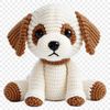 Cute puppy with transparent background, suitable for digital use in web design, clipart, or DIY projects.