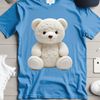 A high-resolution transparent PNG image of a teddy bear with a clear background.
