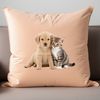 A high resolution PNG image of a cute puppy kitten hybrid animal.
