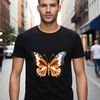 Free High Resolution Butterfly Clip Art A colorful, transparent PNG image of a butterfly with intricate details.