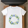 Clear Background Wreath Template for Print A high-resolution floral wreath with a clear background, suitable for commercial use or personal projects.