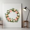 Floral Garland PNG Image A transparent floral wreath in high resolution PNG format suitable for commercial or personal use.