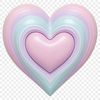 Simple Heart Graphic A simple, transparent heart graphic with a clear background.
