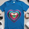 A stylized love heart with a clear background, suitable for commercial or personal use in digital designs.