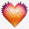 Heart Design PNG Template A high-resolution, fully editable PNG design featuring a simple yet creative heart shape.