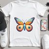 Vibrant Insect Design A high resolution illustration of a single butterfly in full color.
